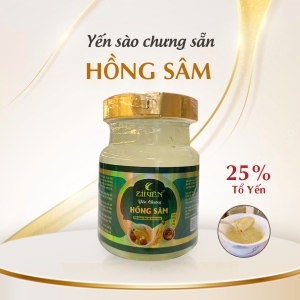 Yến sào chưng sẵn hồng sâm 25% Tổ yến- Set 6 hũ & Set 10 hũ & Set 20